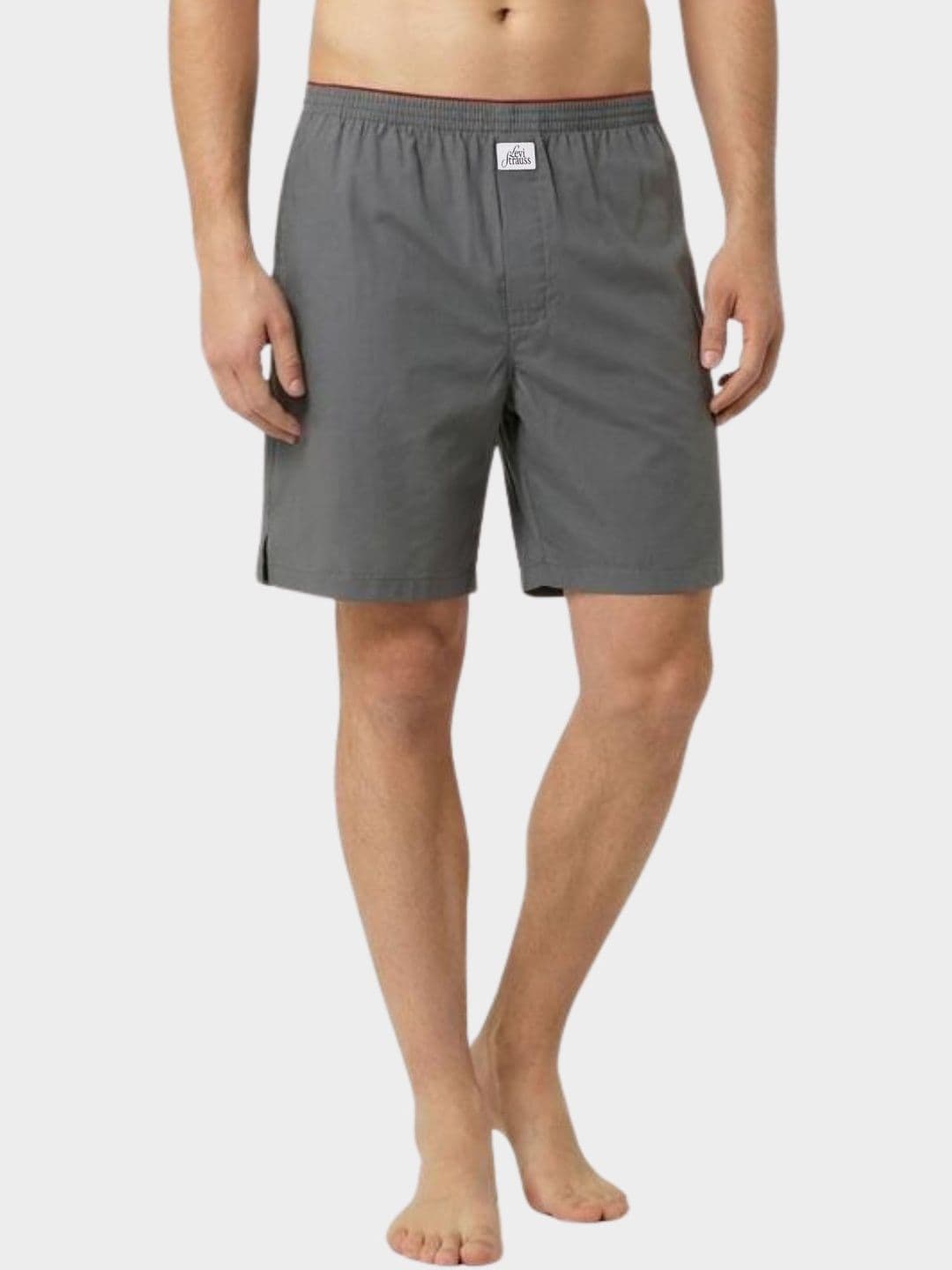 Levis 074 Men Regular Fit Solid Woven Cotton Boxer Shorts with Back Pocket - view 1