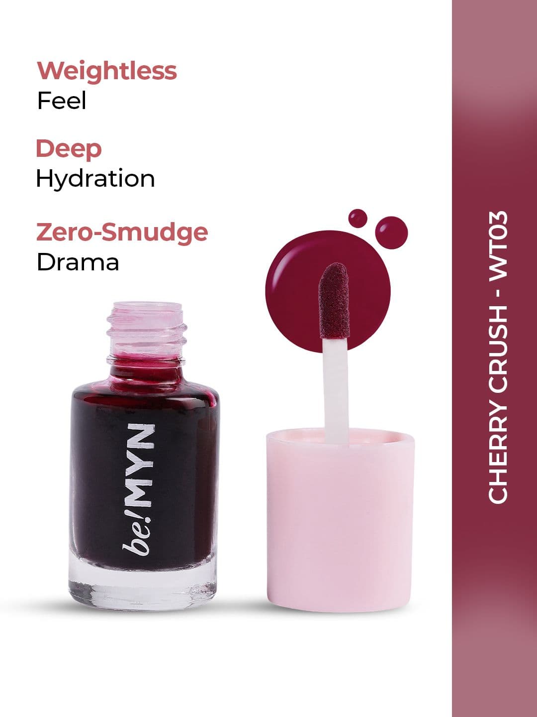 Be!Myn TintRush Lip & Cheek Water Stain - Cherry Crush WT03 - view 1