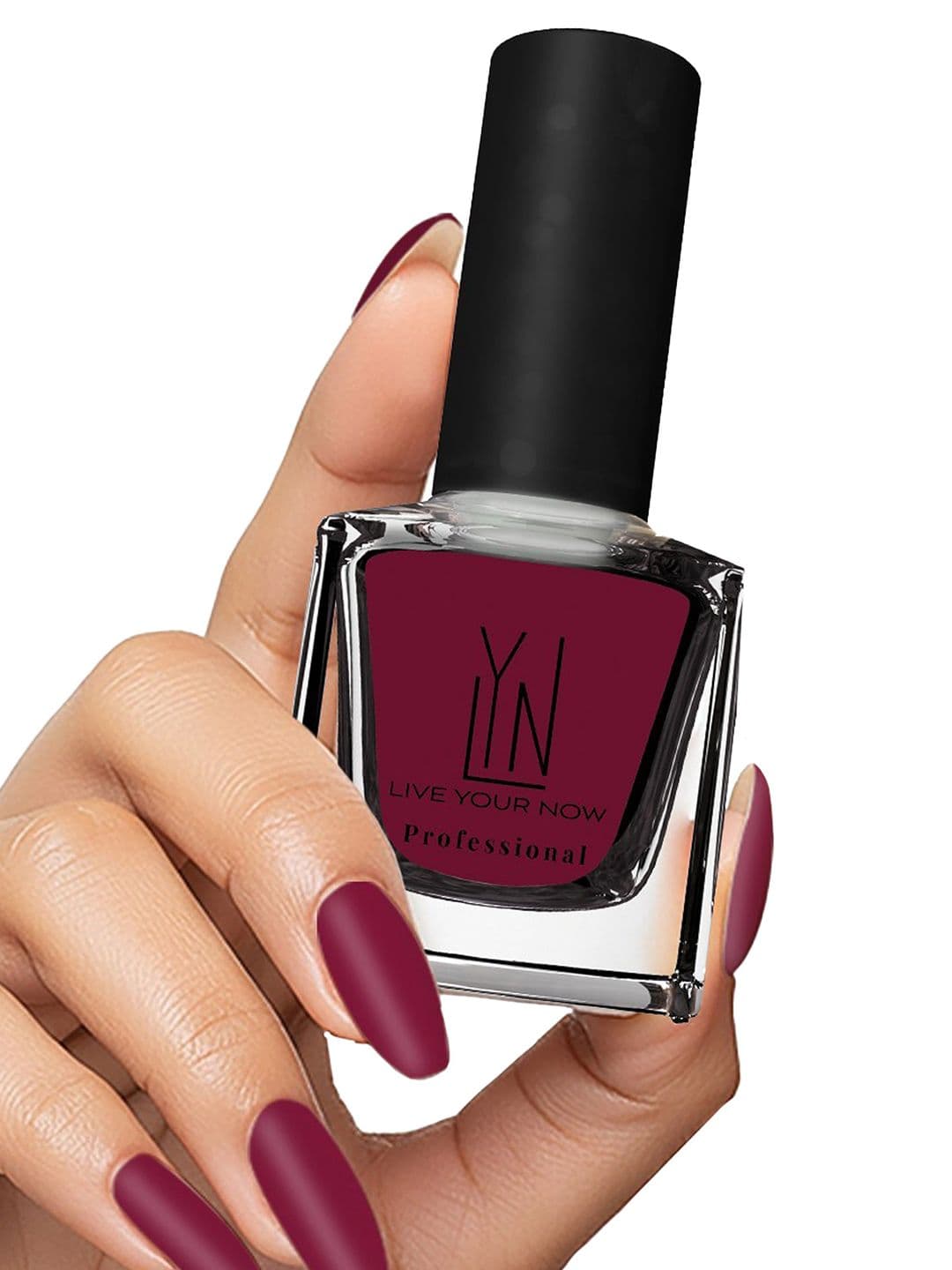 LYN LIVE YOUR NOW Long Lasting Fast Dry Nail Polish - Velvet Berry-12 ml - view 1