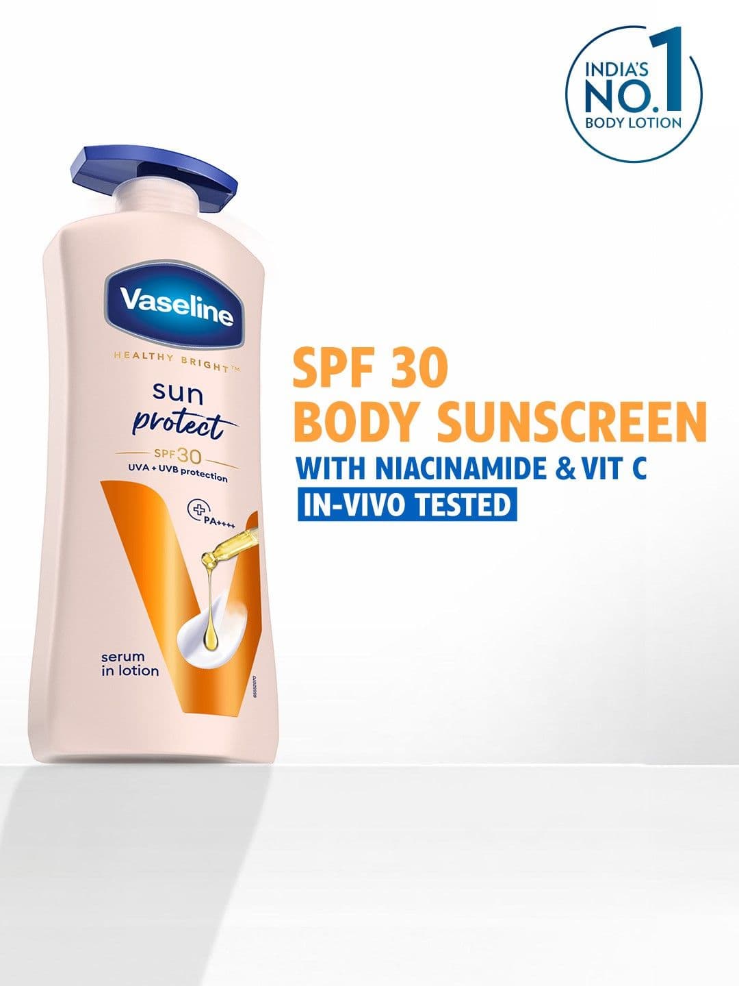 Vaseline Sun Protect SPF 30 Body Lotion with UVA + UVB PA+++ - 400ml - view 1