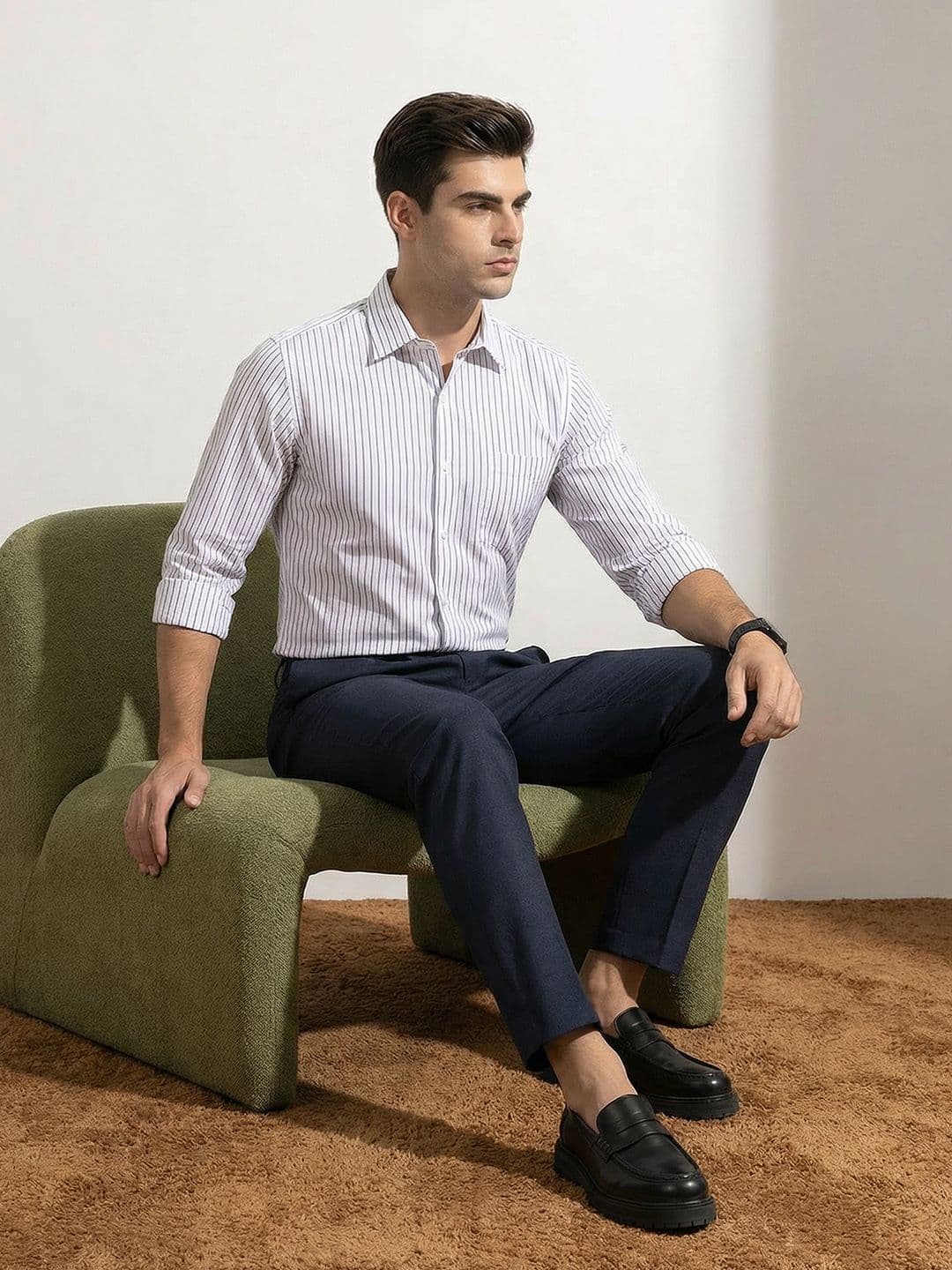 INVICTUS Striped Slim Fit Formal Shirt - view 1