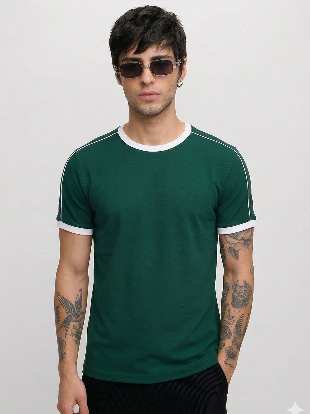 MOHICANS Cotton Half Sleeves Relaxed Fit Tshirts - view 1