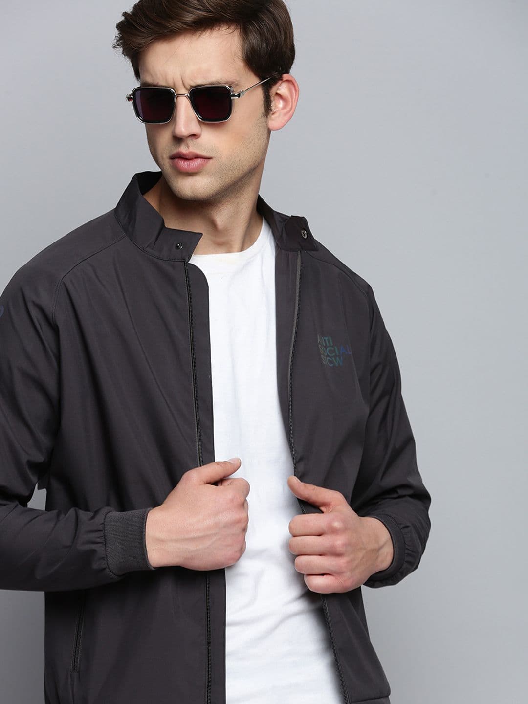 SHOWOFFFF Men Brand Logo Water Resistant Bomber Jacket - view 1