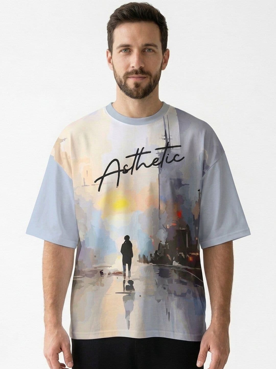 MOHICANS Men Oversized Drop Shoulder Printed Tshirts - view 1