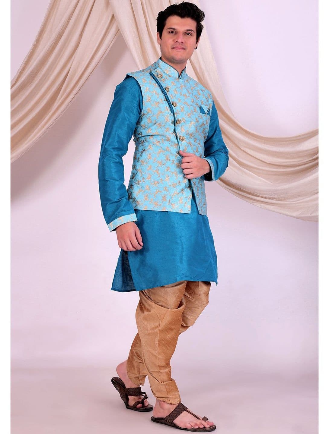 Desibutik Embroidered Mandarin Collar Sherwani - view 1