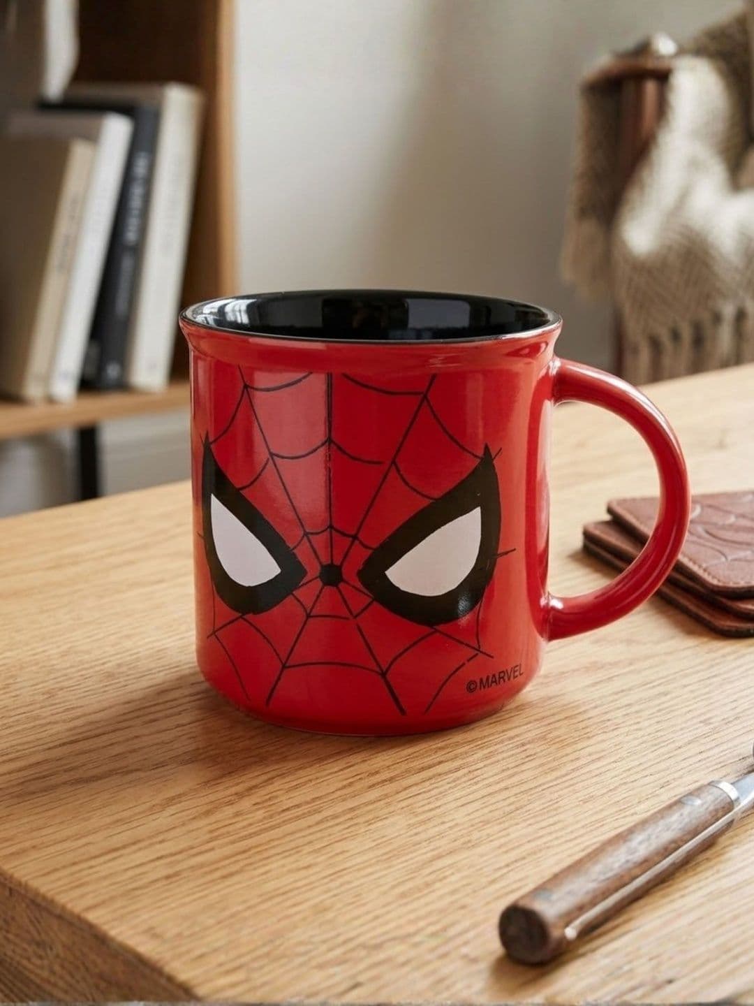 CLAY CRAFT Red Printed Ceramic Glossy Mugs Set of Cups and Mugs - view 1