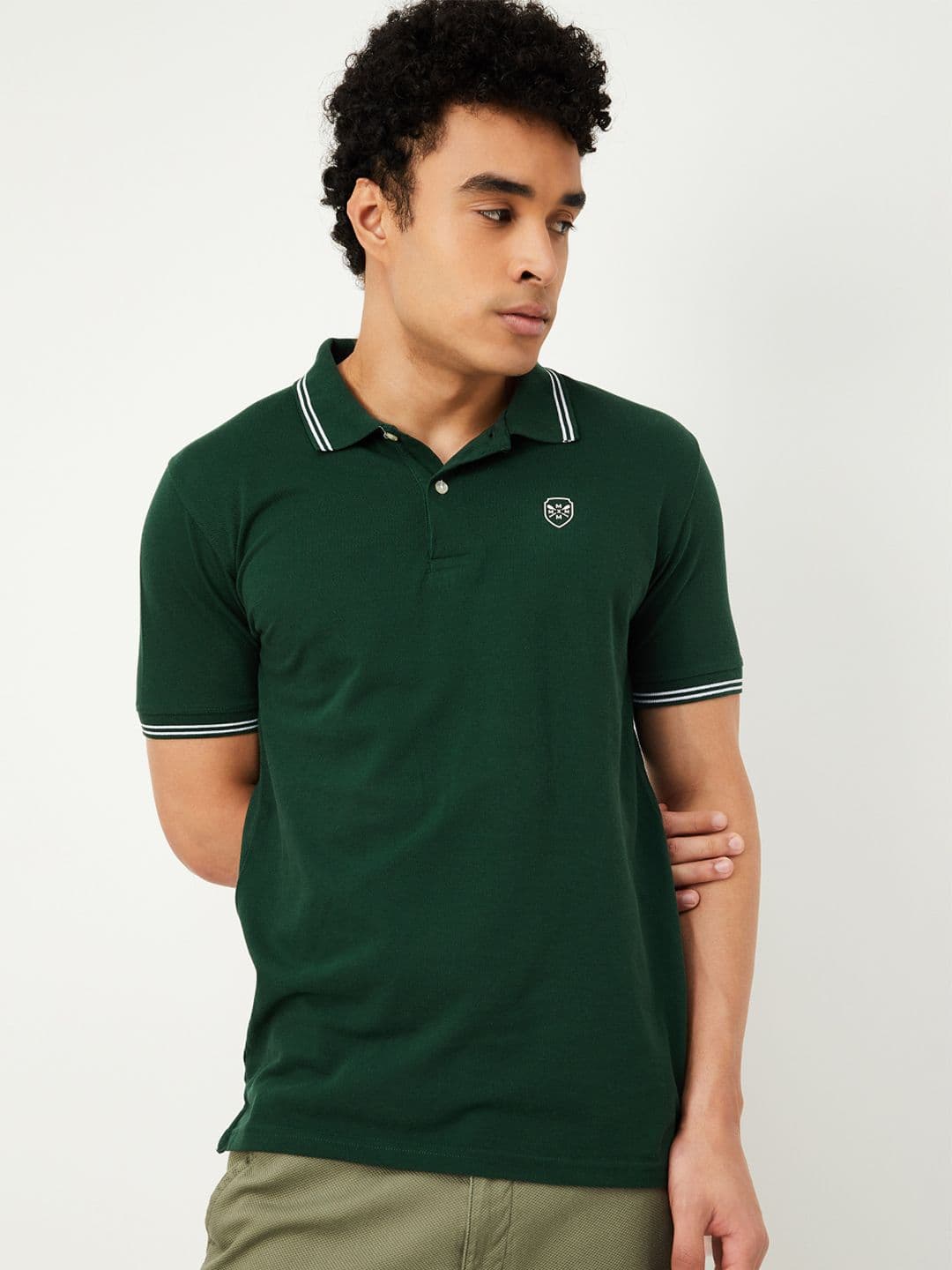 max Polo Collar Cotton Regular Fit T-shirt - view 1