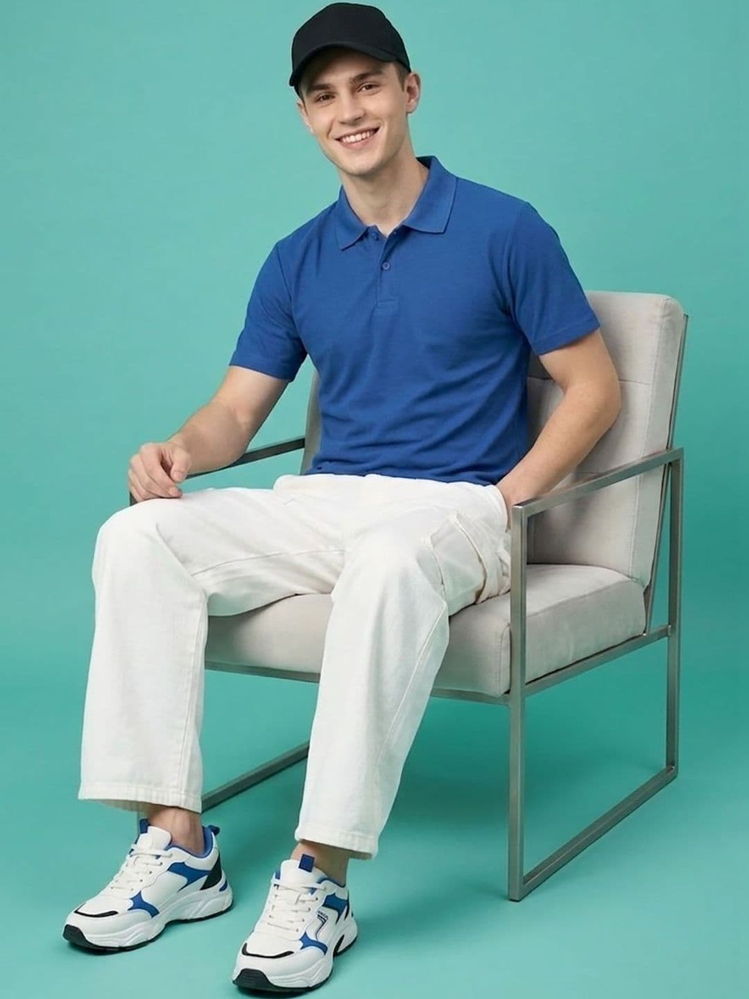 HERE&NOW Men Polo Collar T-shirt - view 1