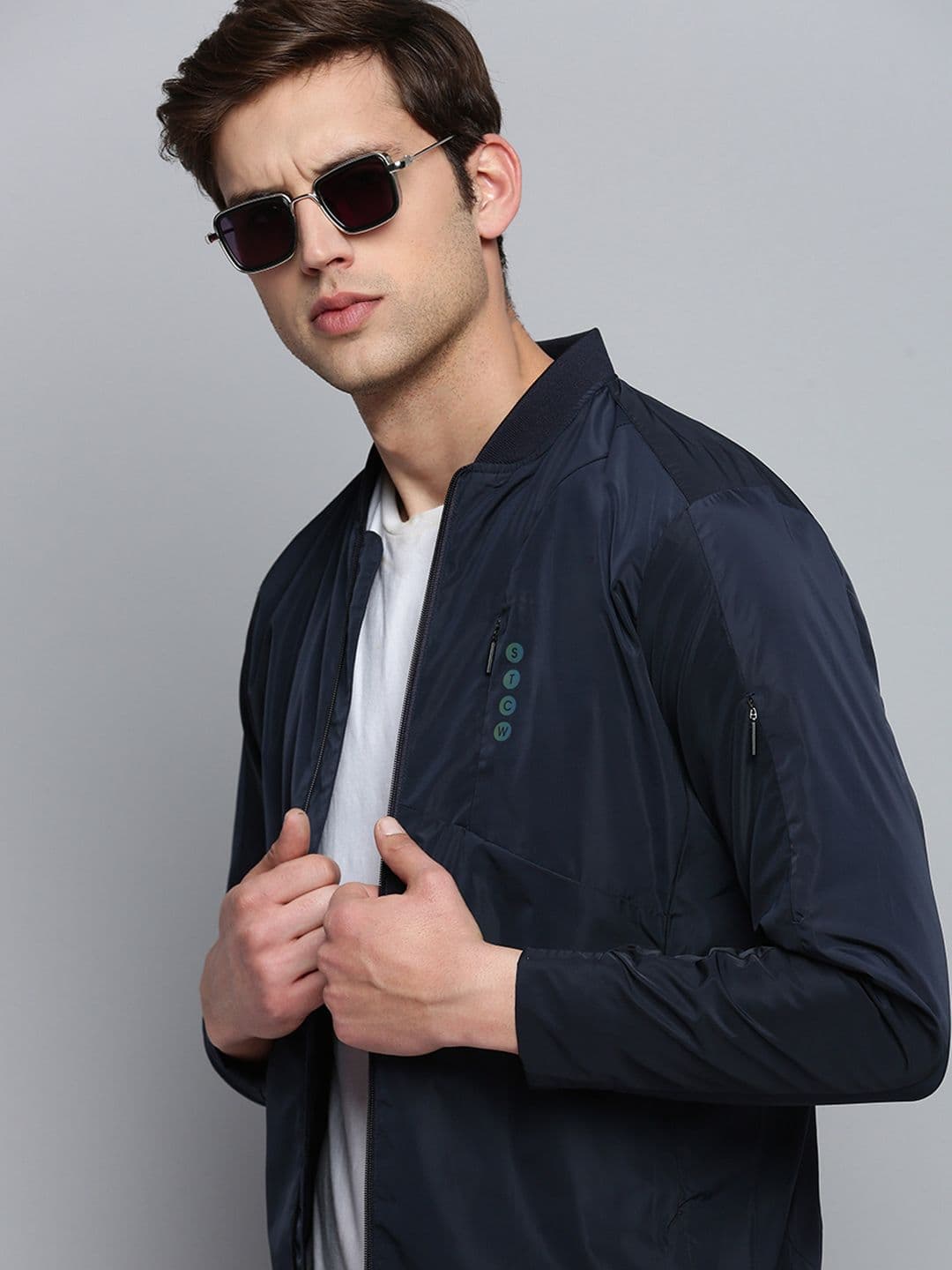 SHOWOFFFF Men Lightweight Bomber Jacket - view 1