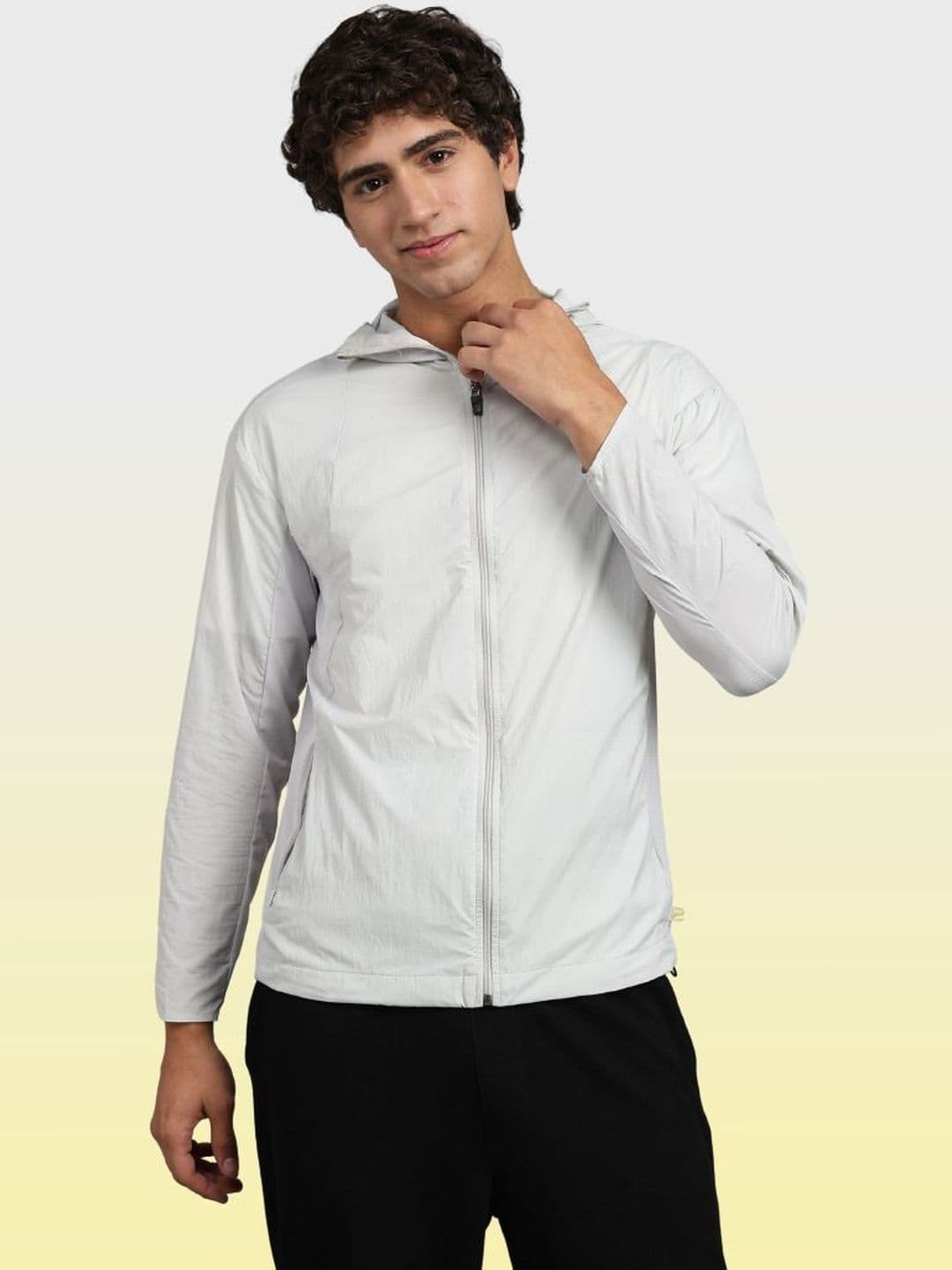 BLUE TYGA Men Brand Logo Lightweight Outdoor Jacket - view 1