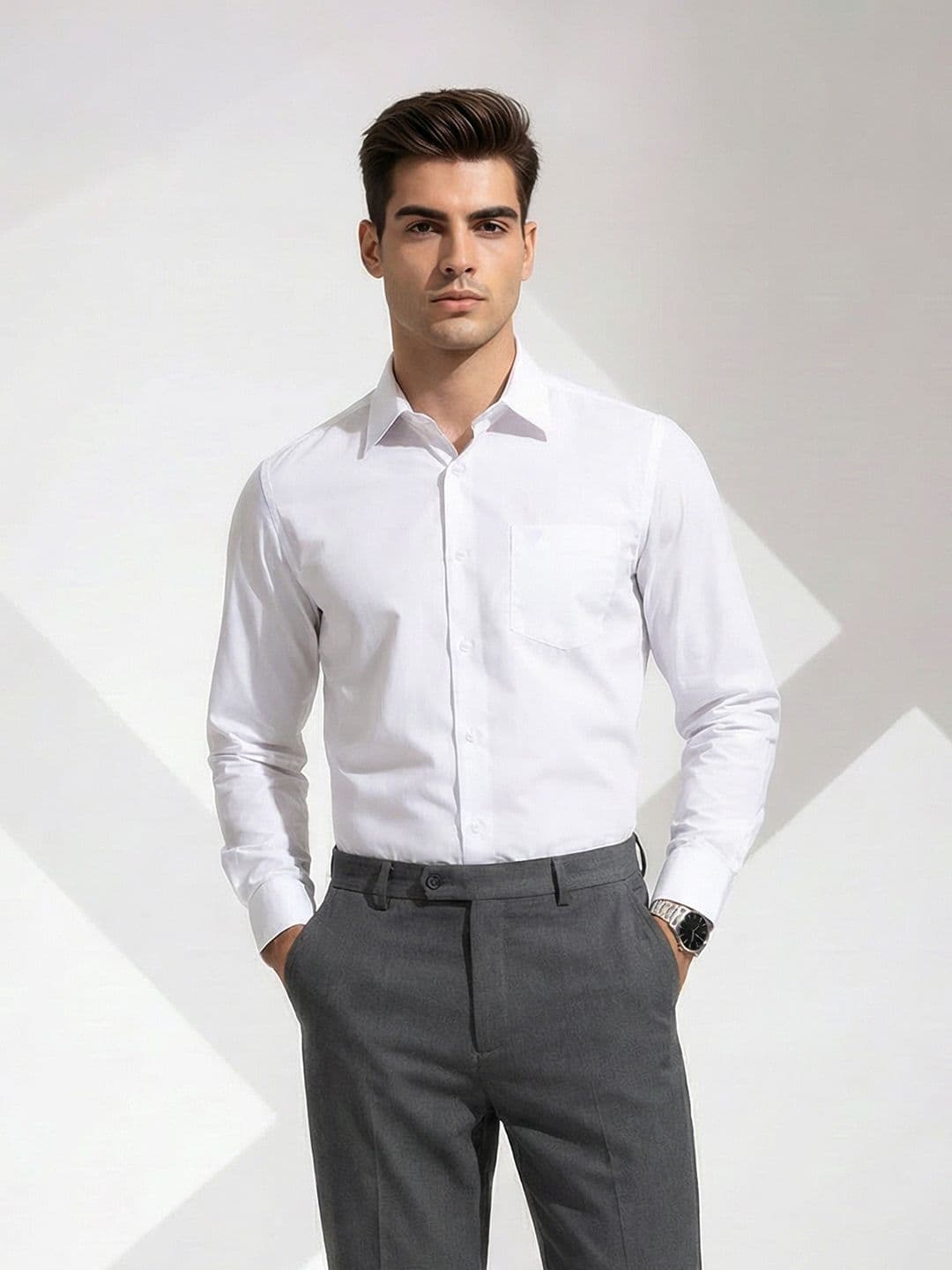 INVICTUS Slim Fit Pure Cotton Formal Shirt - view 1