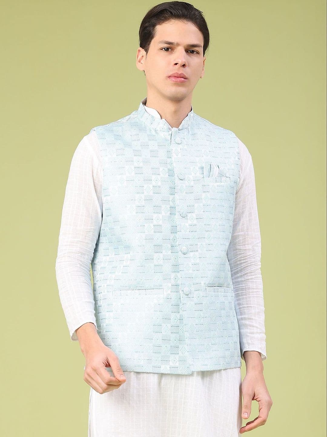 V-Mart Men Woven Nehru Jackets - view 1