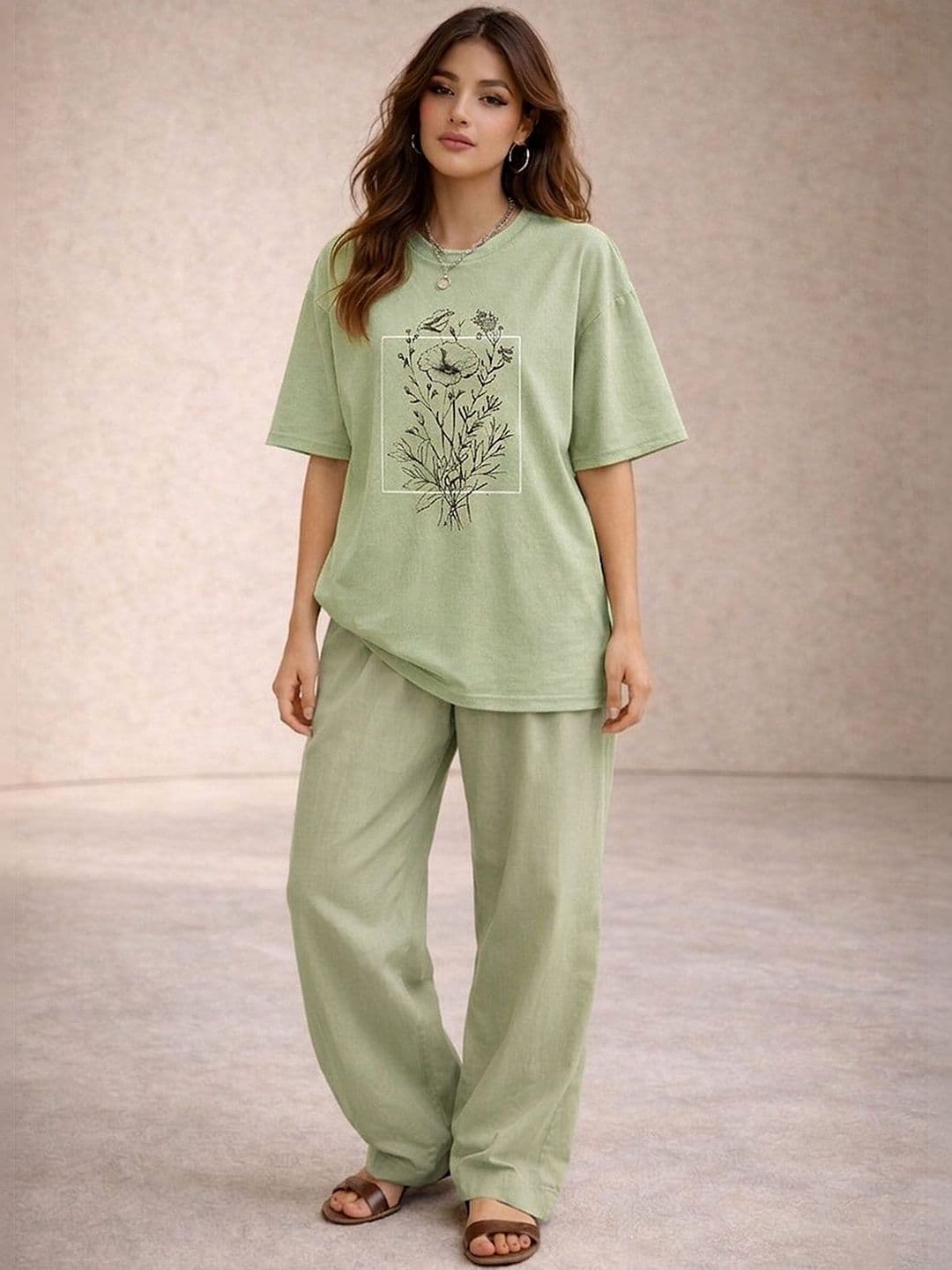 Moda Rapido Women Printed Drop-Shoulder Sleeves T-shirt - view 1
