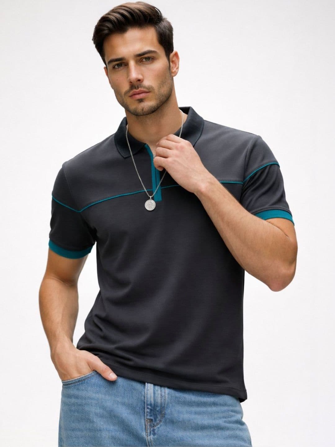 SZN Men Polo Collar T-shirt - view 1