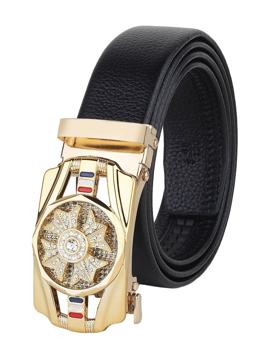 The Roadster Lifestyle Co Textured Belt With Auto lock Buckle - view 1