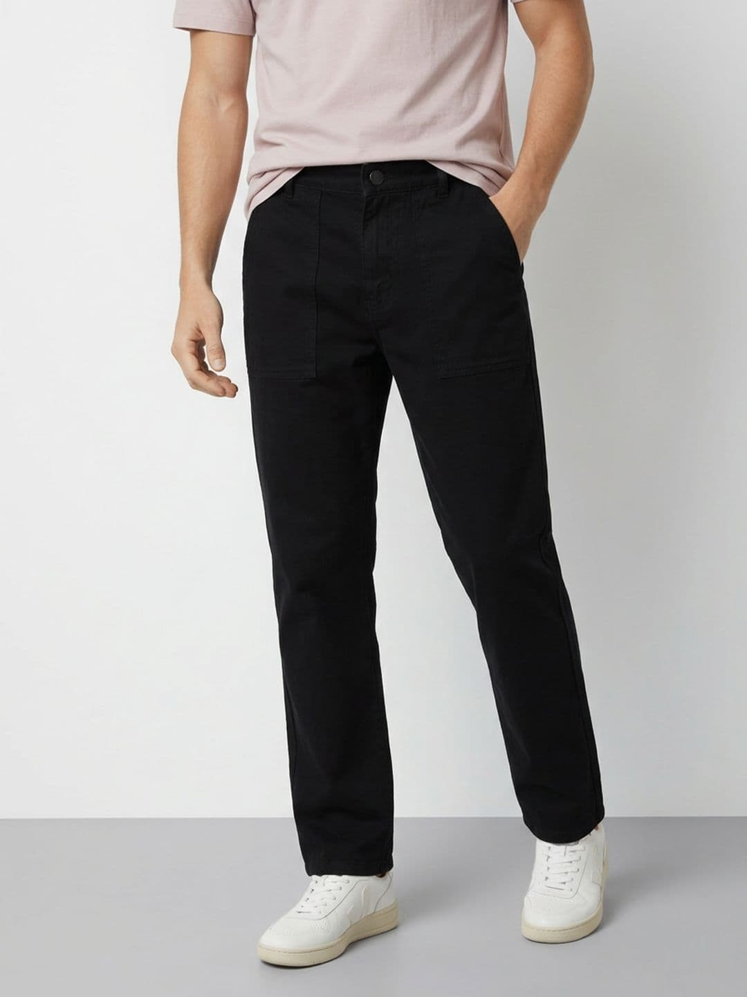 Mast & Harbour Men Regular Fit Mid-Rise Cotton Jeans - view 1