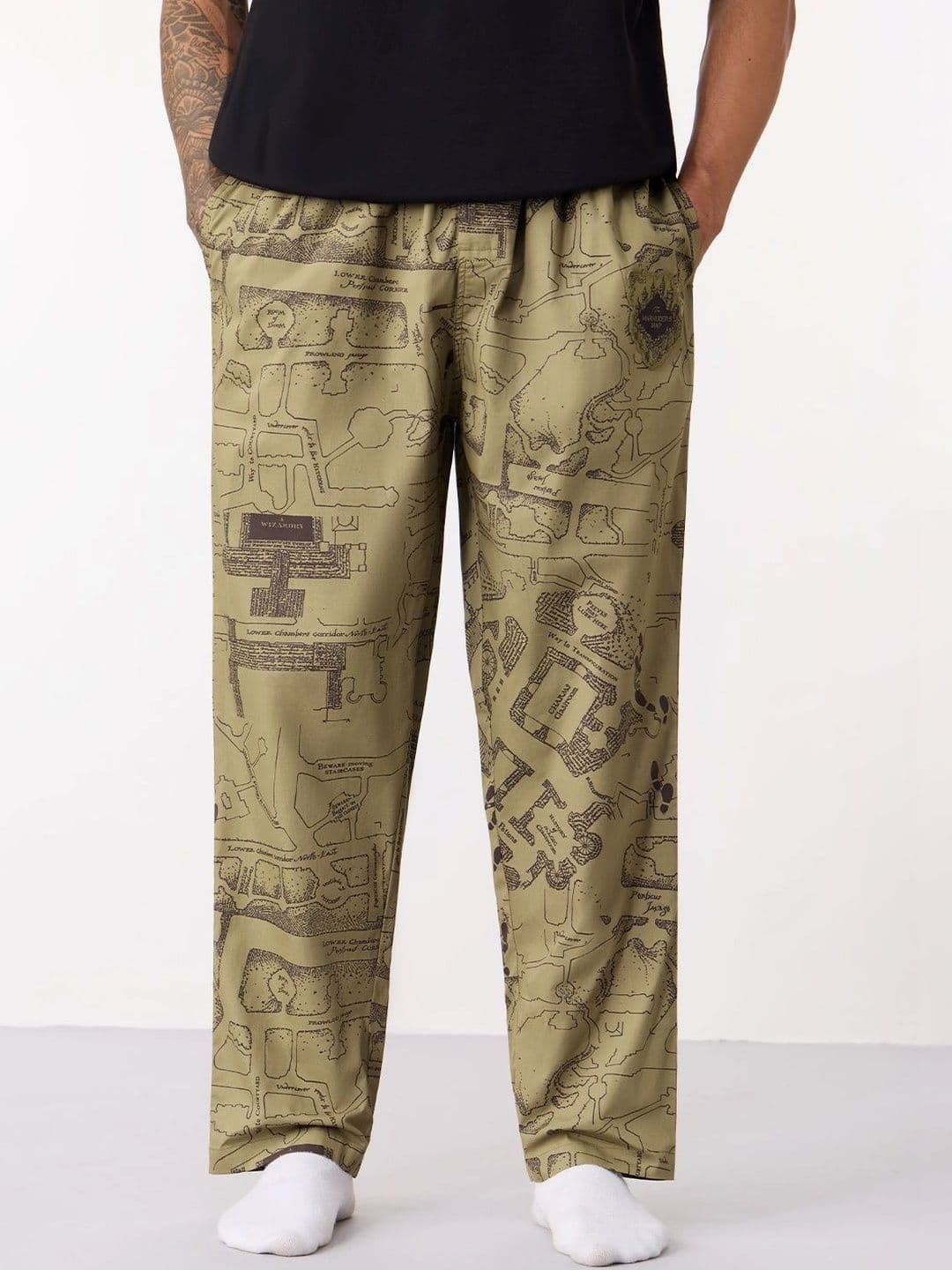 The Souled Store Printed Pure Cotton Lounge Pants - view 1