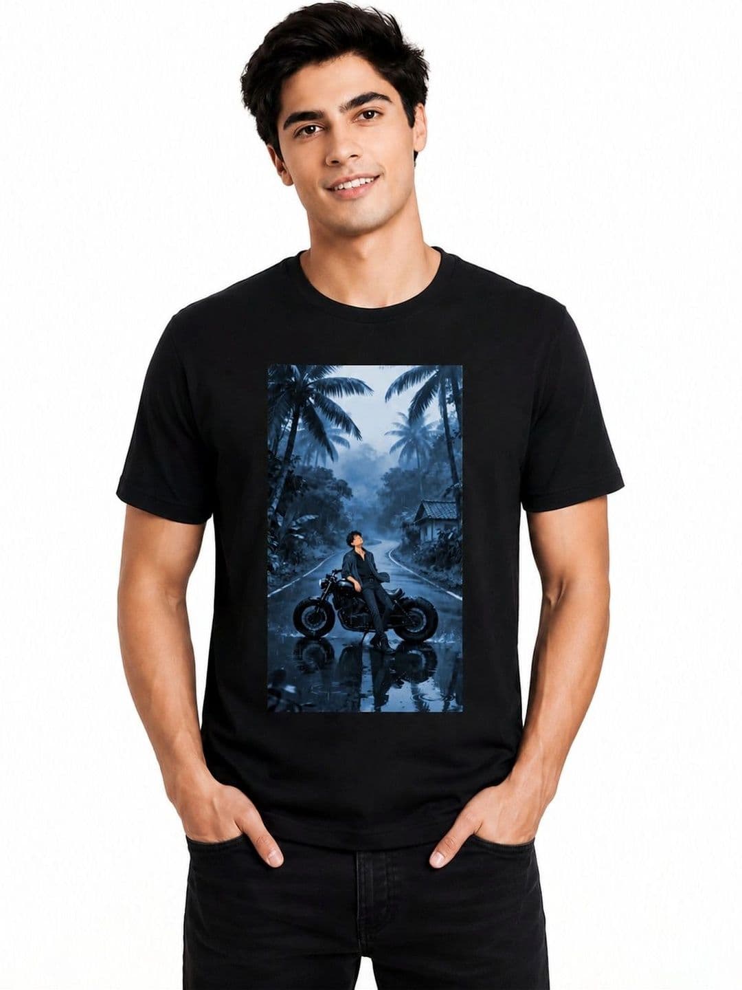 The Arth India Clothing Men Printed Pure Cotton T-shirt - view 1
