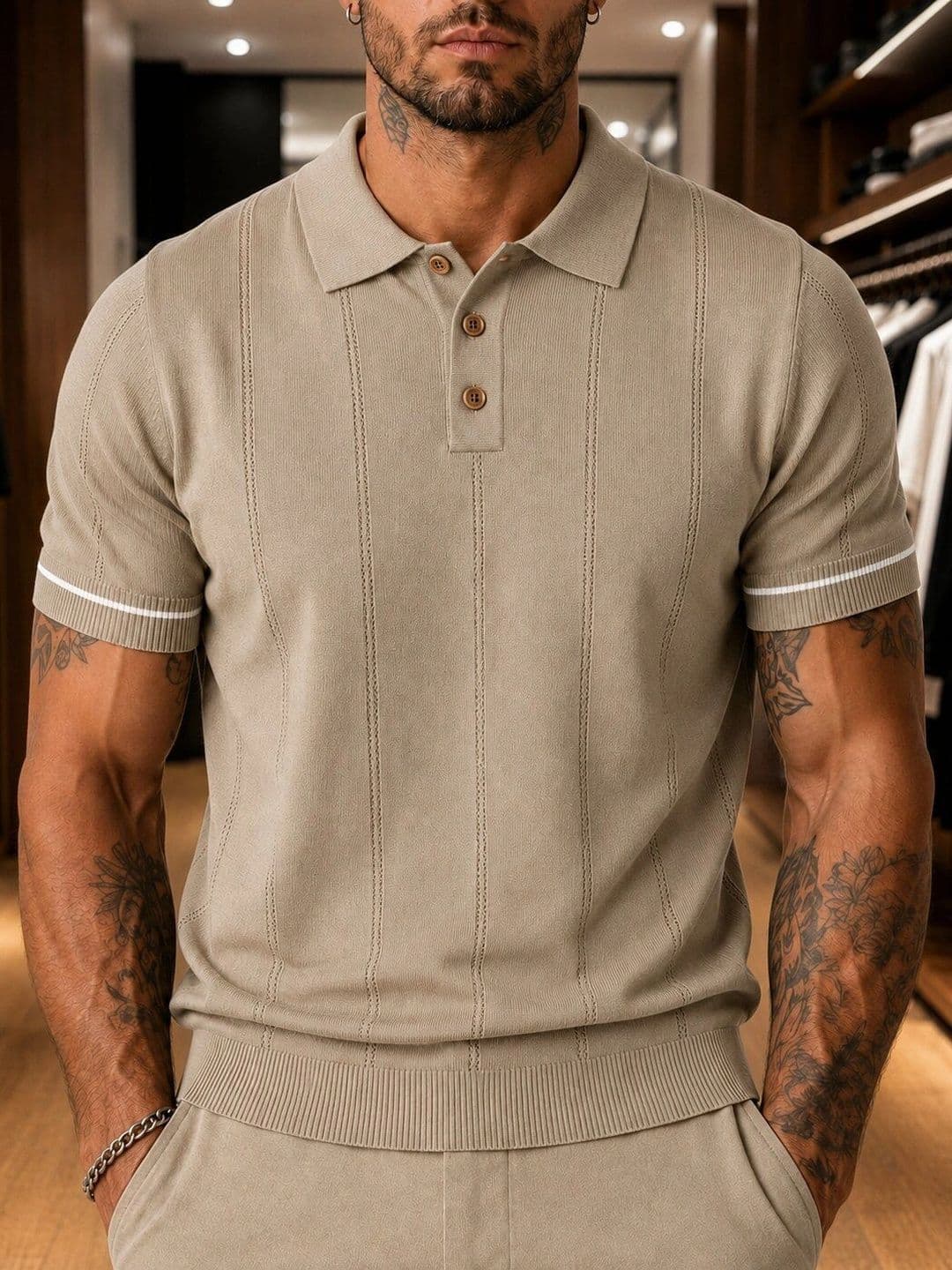FABRIPPLE Men Polo Collar T-shirt - view 1