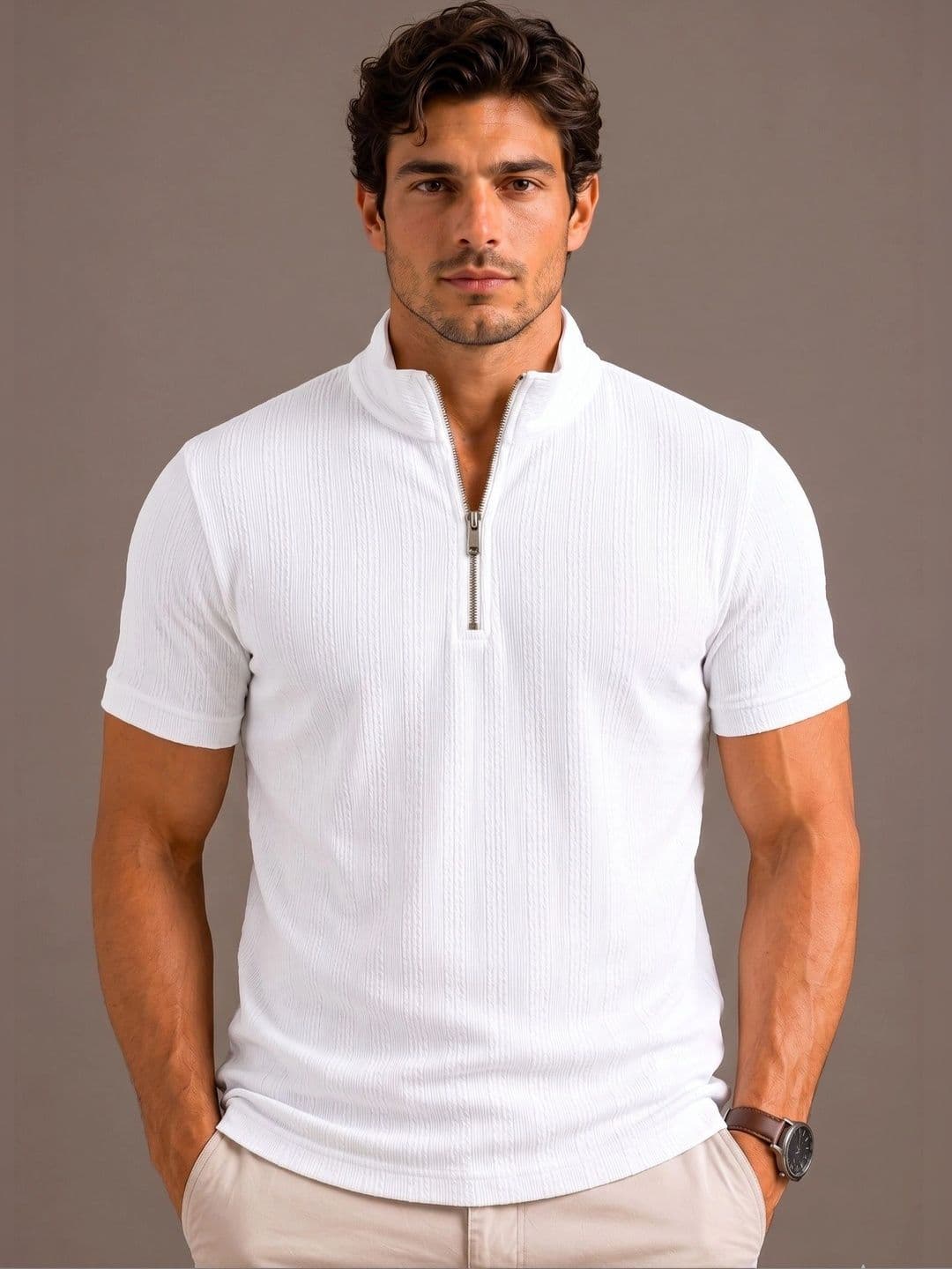 HERE&NOW Men Polo Collar T-shirt - view 1