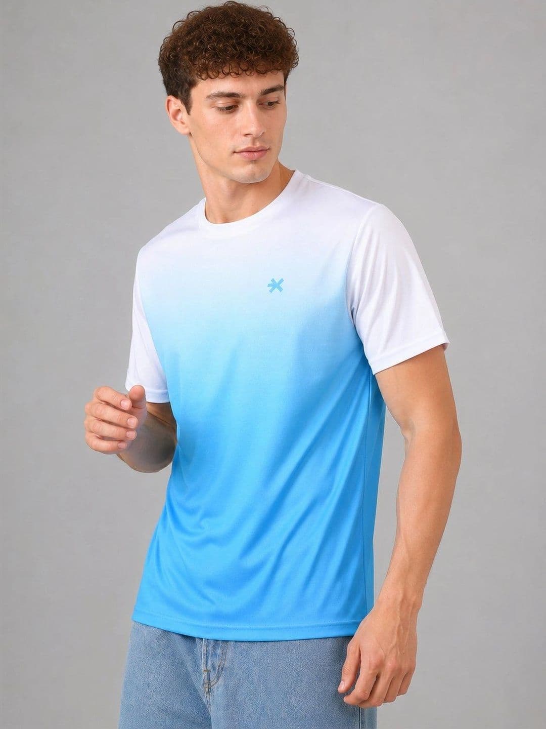 HRX by Hrithik Roshan Men Brand Logo Colourblocked T-shirt - view 1