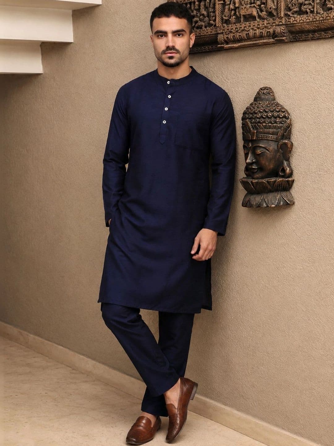 WHITE HEART Men Kurta - view 1