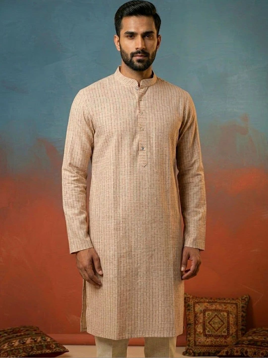 House of Pataudi Men Kurta - view 1