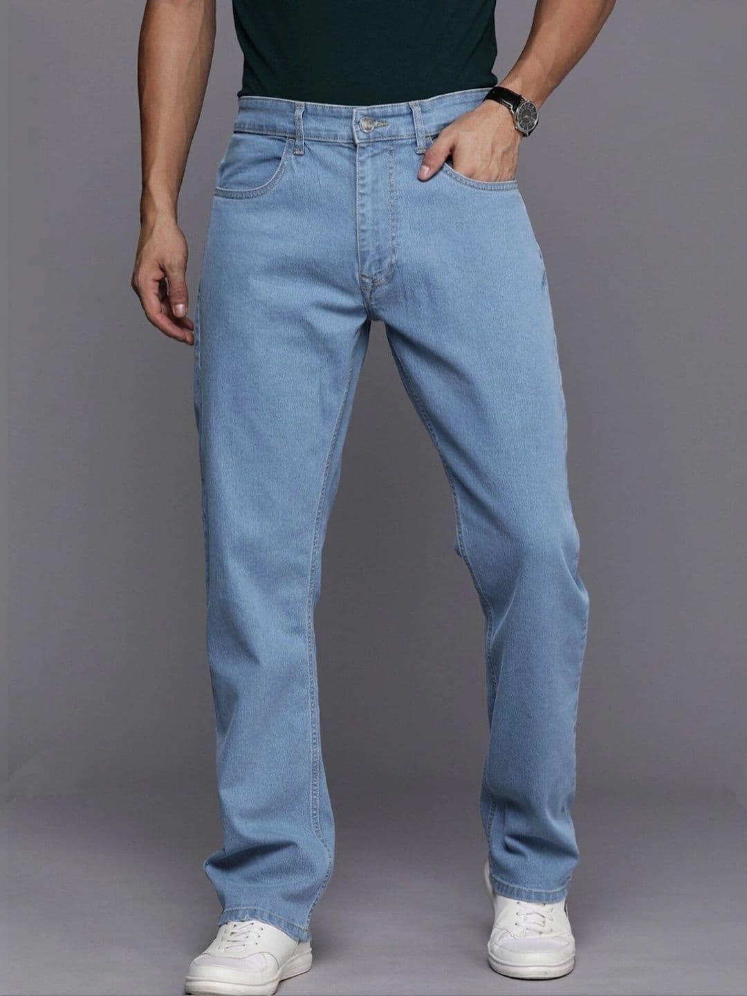 Gaucha Men Relaxed Fit Mid-Rise Stretchable Jeans - view 1