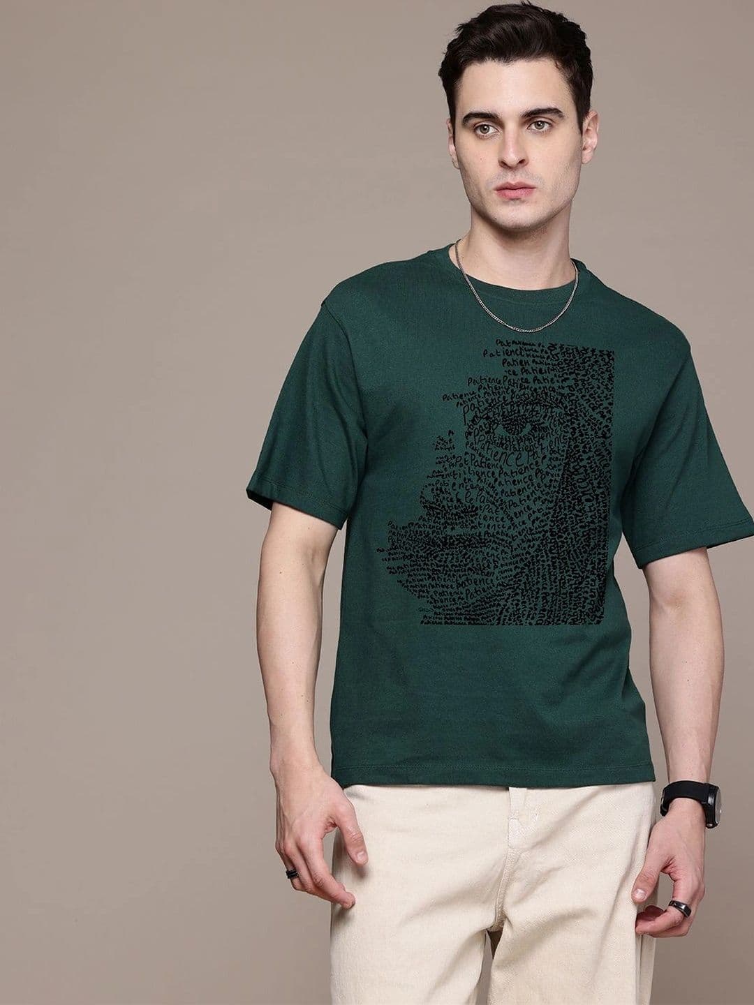 Moda Rapido Men Typography Printed T-shirt - view 1