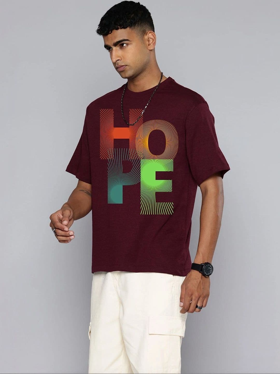 Moda Rapido Men Typography Printed T-shirt - view 1