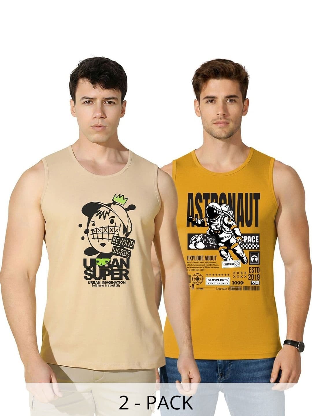 SLOWLORIS Men 2 Printed T-shirt - view 1