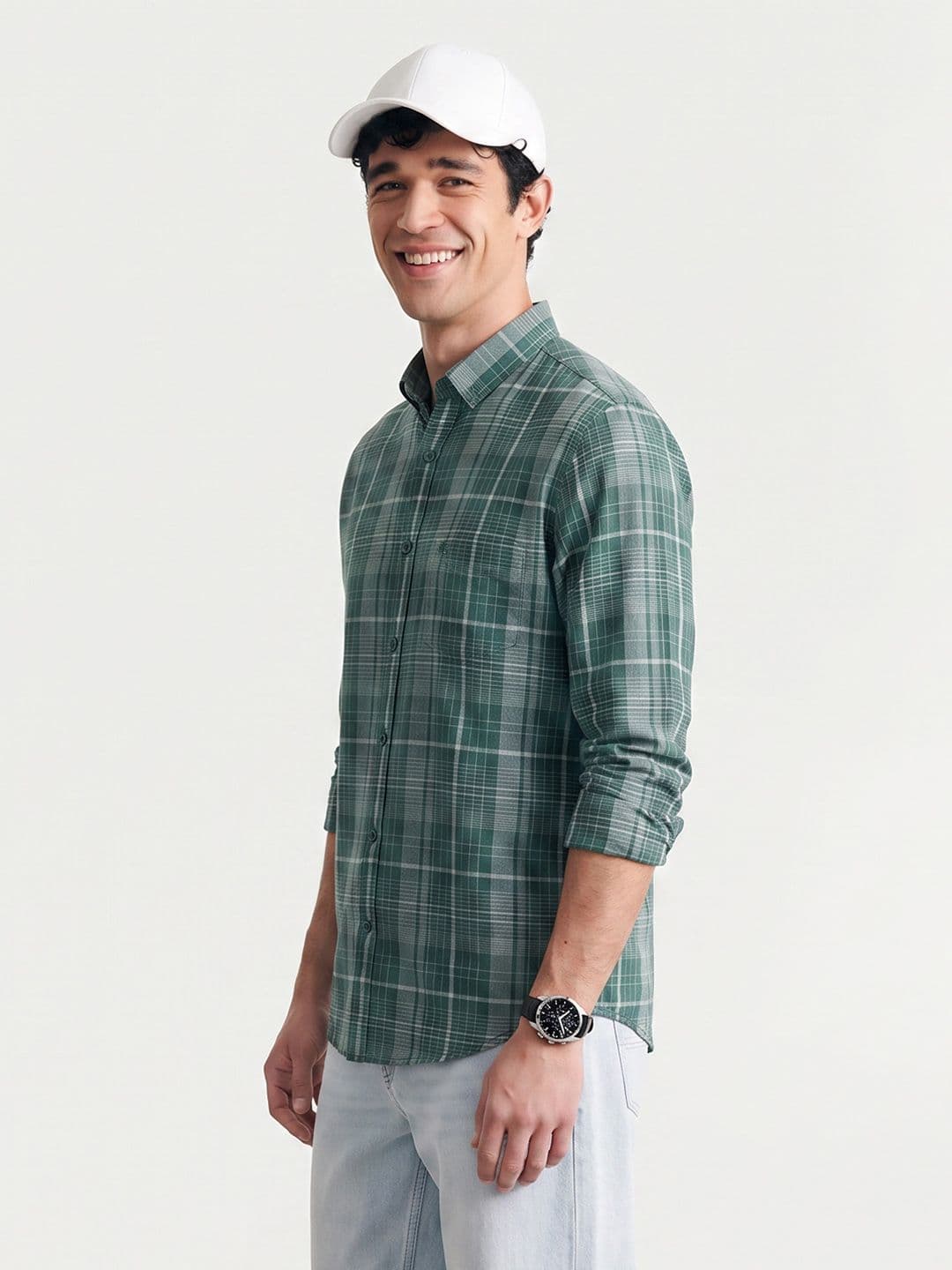 Mast & Harbour Tartan Checks Checked Casual Shirt - view 1