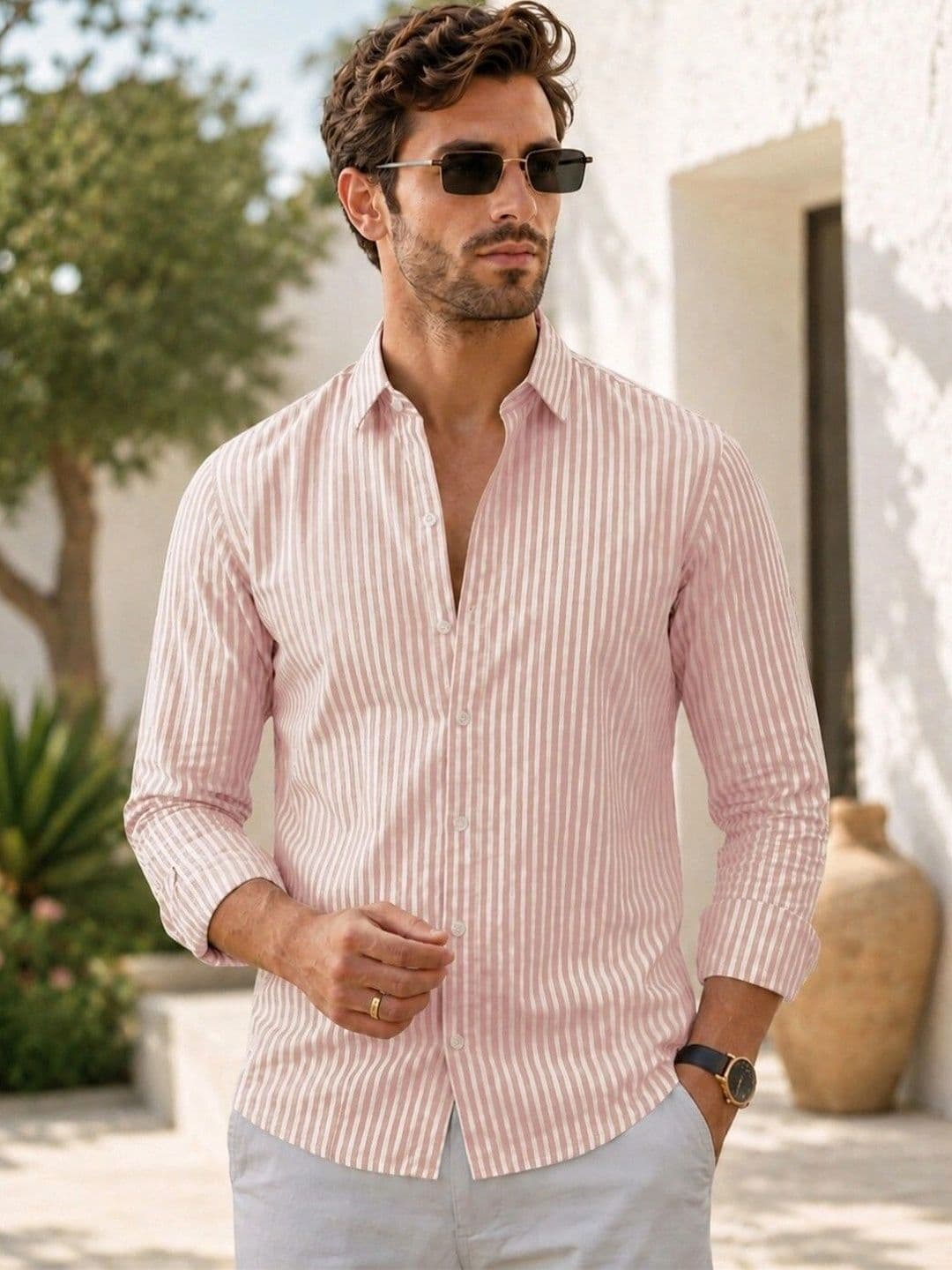 RINK ENTERPRISE Men Striped Casual Shirt - view 1