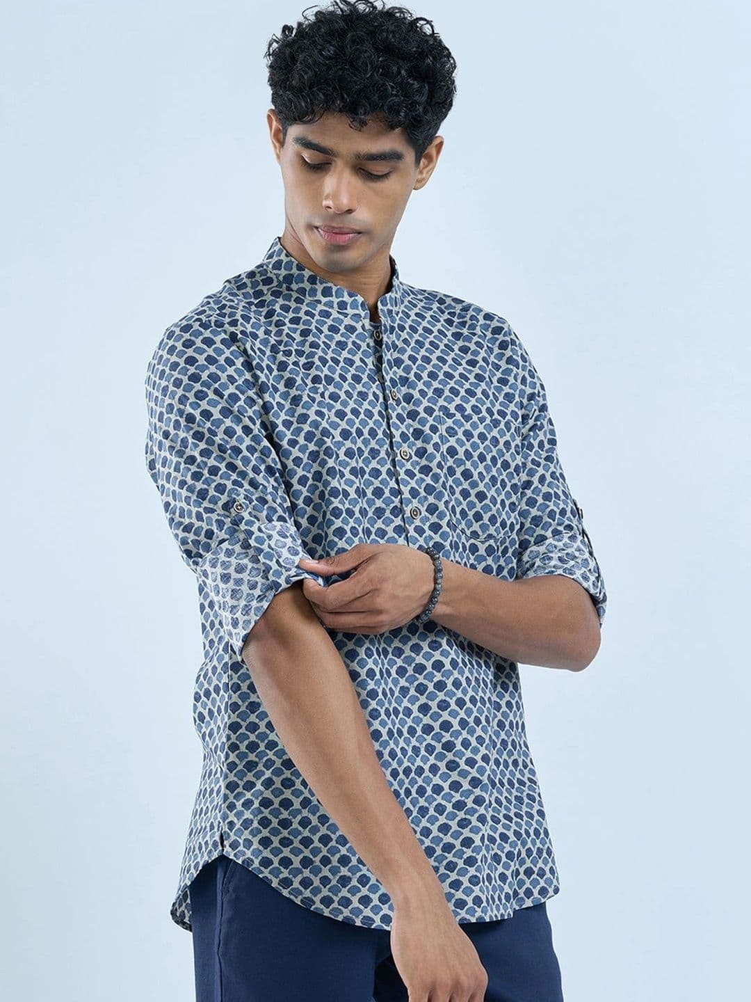 indus route by Pantaloons Men Printed Indie Prints Kurta - view 1