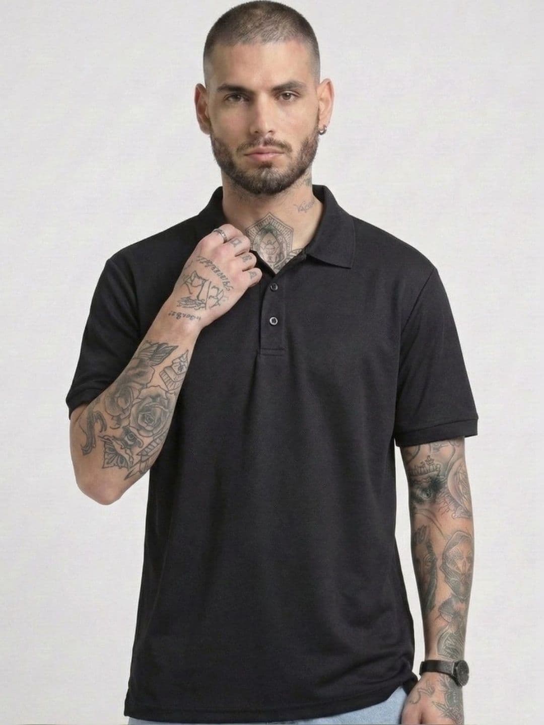 HERE&NOW Men Polo Collar T-shirt - view 1