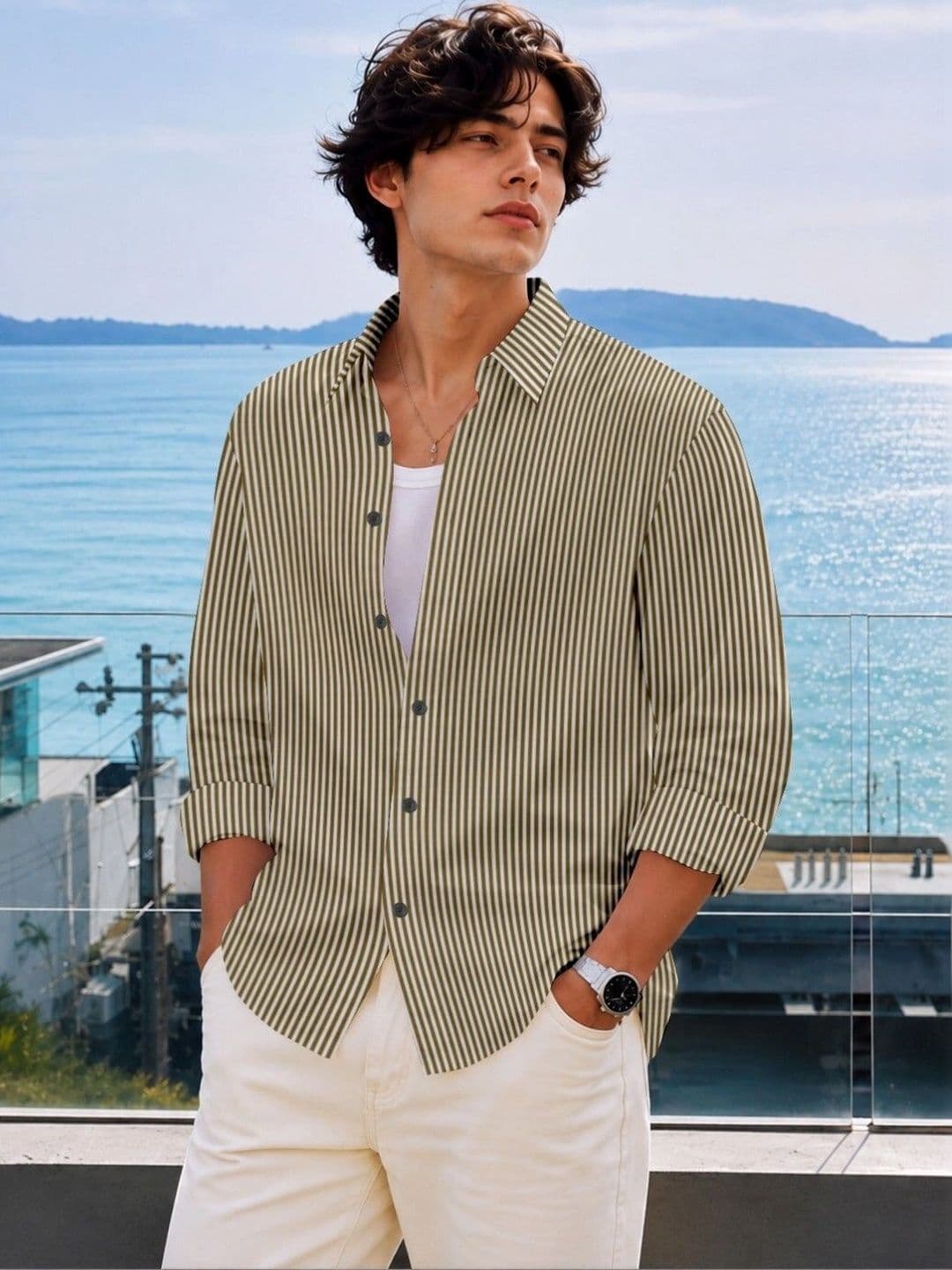RINK ENTERPRISE Men Striped Casual Shirt - view 1