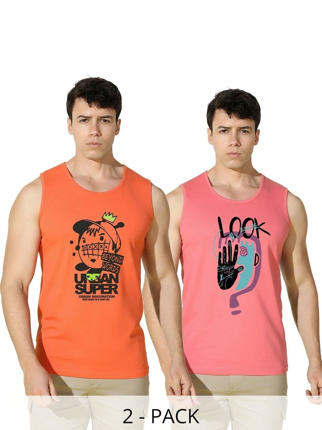 MINISTRY OF FRIENDS Men Pack Of 2 Printed T-shirt - view 1