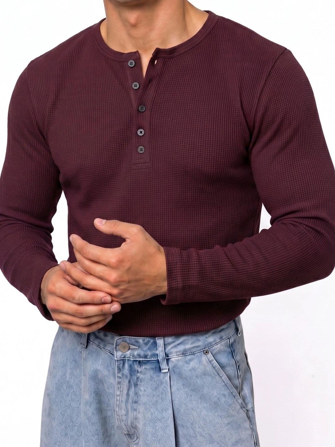 Azizan Men Henley Neck T-shirt - view 1