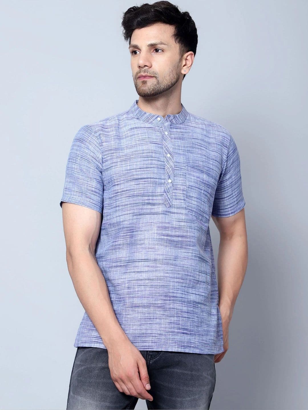 Latest Chikan Garments Men Khadi Kurta - view 1