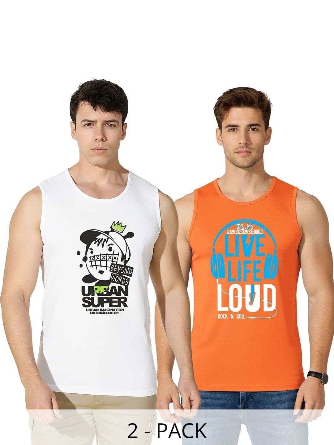 MINISTRY OF FRIENDS Men Pack of 2 Printed T-shirt - view 1