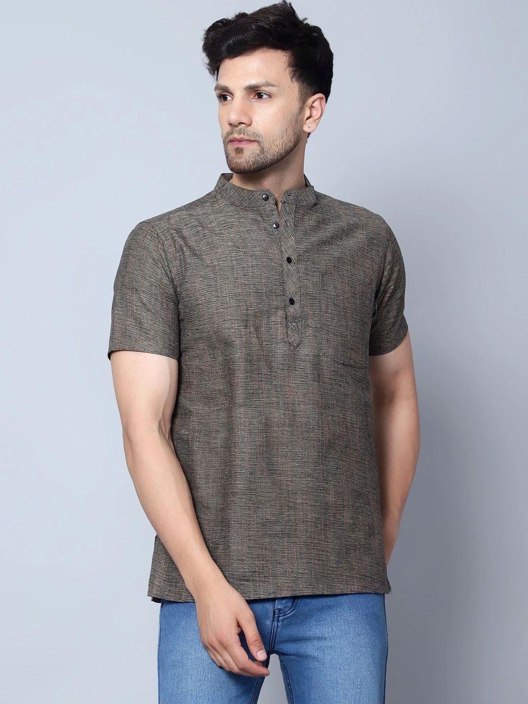 Latest Chikan Garments Men Khadi Kurta - view 1