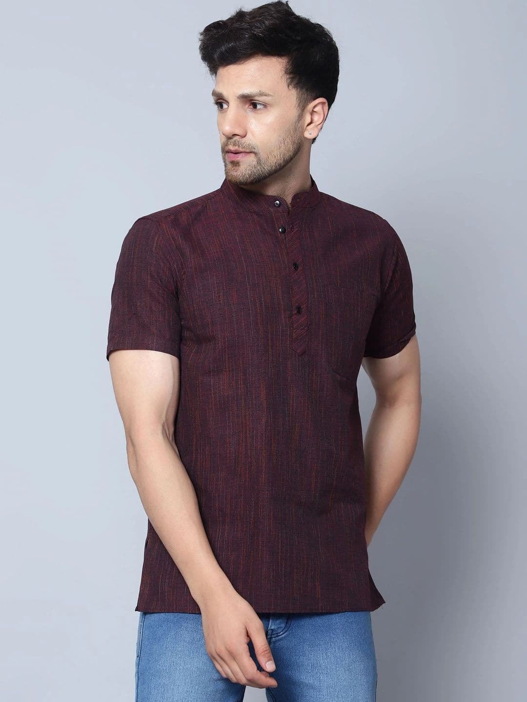 Latest Chikan Garments Men Khadi Kurta - view 1
