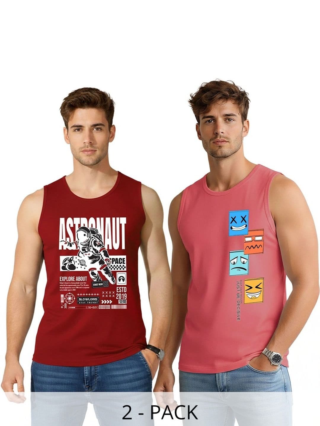 SLOWLORIS Men 2 Printed T-shirt - view 1