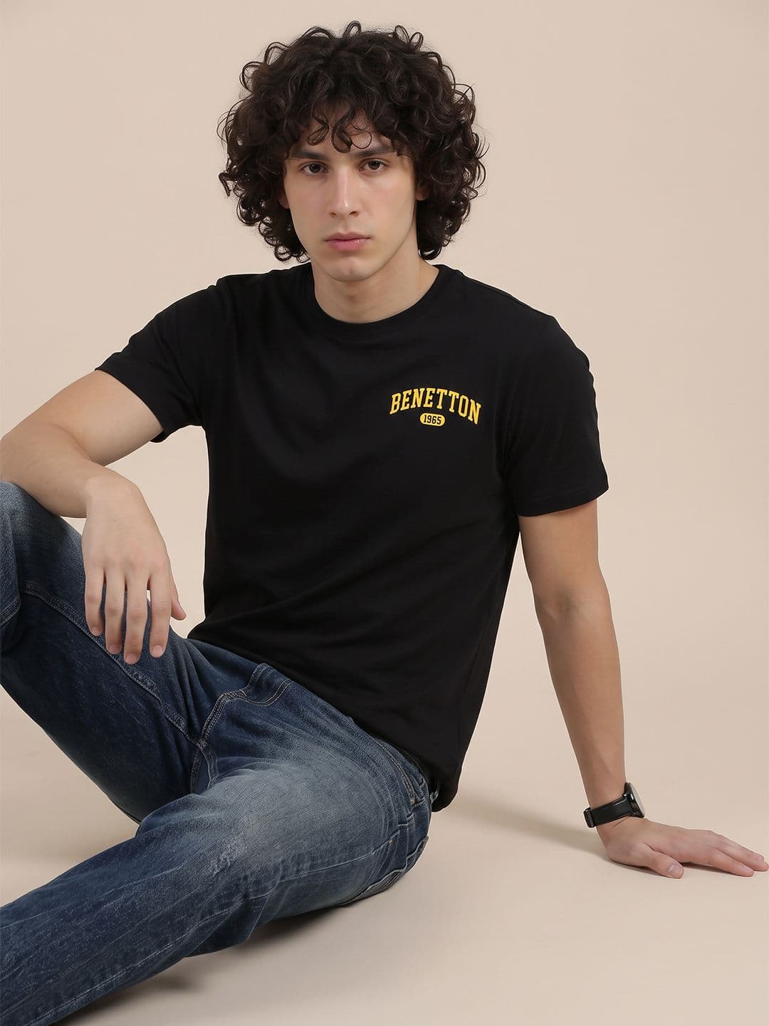 United Colors of Benetton Brand Logo Printed T-shirt - view 1