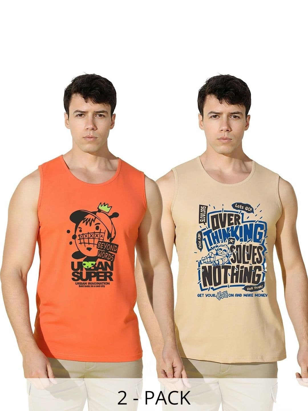 CRYPTIC Men 2 Printed T-shirt - view 1