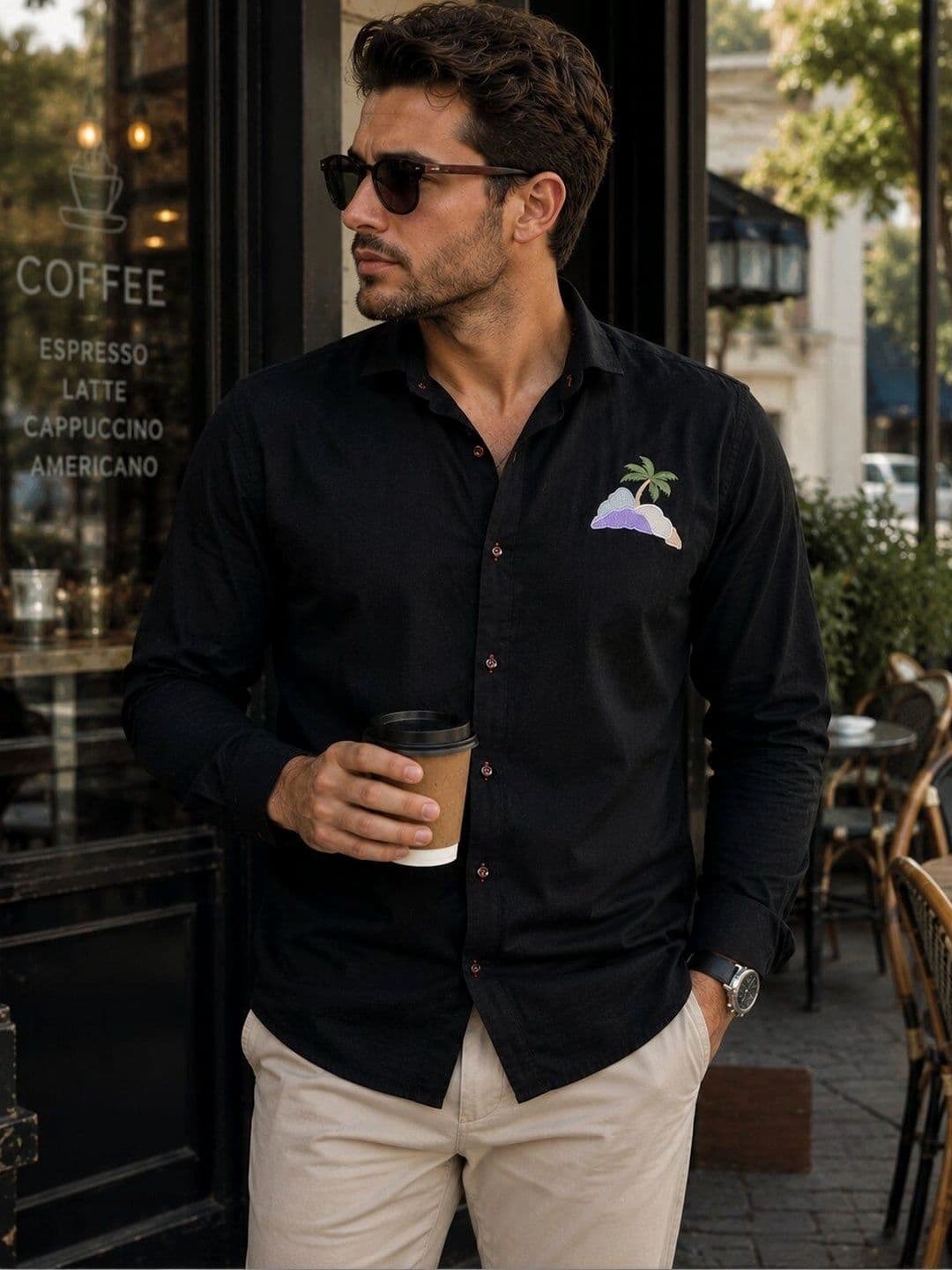 BLACK ROSSY Men Printed Casual Shirt - view 1
