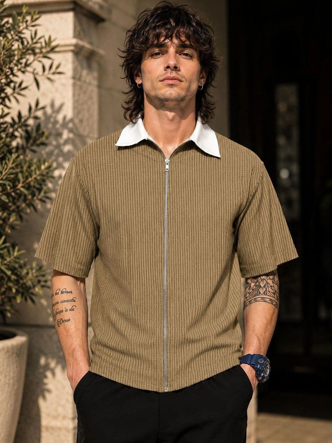 HOODLER Men Polo Collar T-shirt - view 1