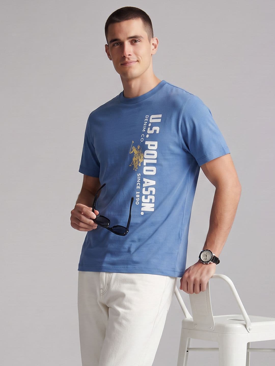 U.S. Polo Assn. Denim Co. Brand Logo Printed T-shirt - view 1
