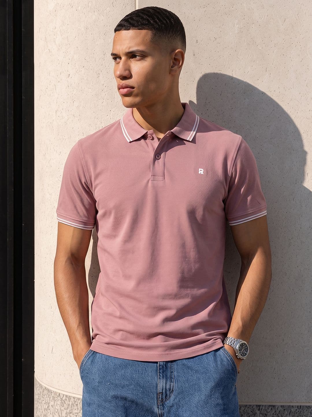 The Roadster Life Co. Polo Collar Pure Cotton T-shirt - view 1