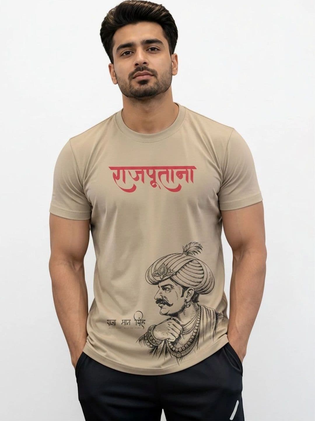 Warrior World Men Printed Pure Cotton T-shirt - view 1